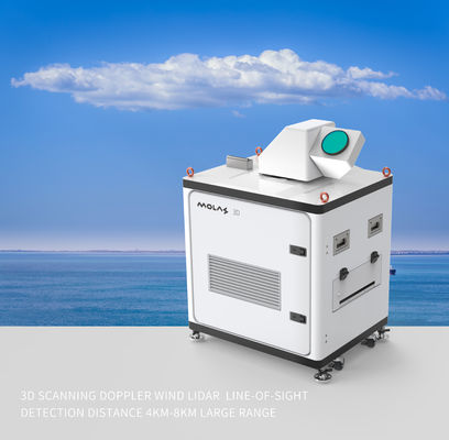 buy 3d que faz a varredura escala da distância 4km-8km da detecção da linha de vista do lidar da velocidade do vento de Doppler da grande online manufacture