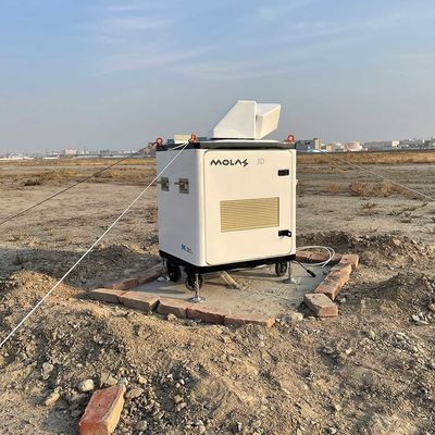 buy Os Molas 3d do lidar da velocidade do vento de Doppler da exploração afastam o arrendamento do lidar da definição 30m 75m online manufacture