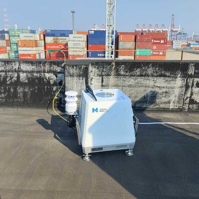 buy 0-360 lidar do vento do formato de dados da medida ASCII da velocidade do vento do laser do sentido do grau online manufacture