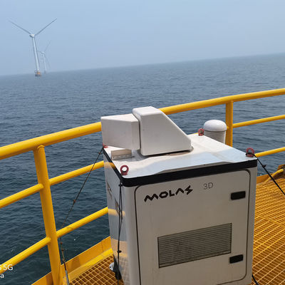 buy Velocidade do vento da sobrevivência do lidar 70m/S da medida do vento da largura 50m 100m do ponto cego online manufacture