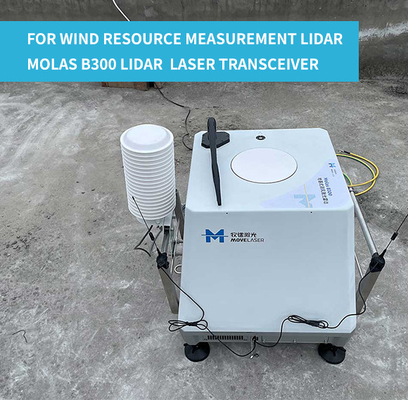 8 transceptor do laser do lidar do vento a pouca distância do mar dos Molas B300 do feixe para a medida do recurso do vento