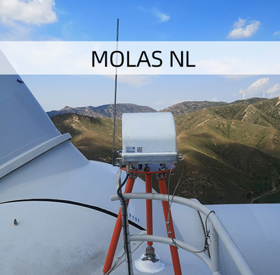 Turbinas de Iris Lidar For Onshore Wind do vento da medida da distância de 10 camadas