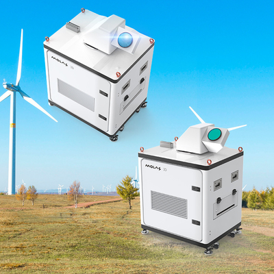 Lidar de vento com resolução de distância de 120 m para medição vertical de 4 km e detecção visual de 10 km