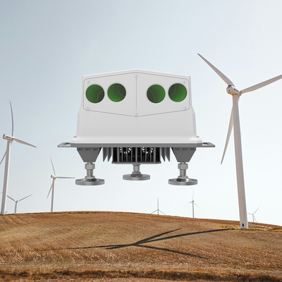 Lidar de turbina eólica de frequência 4Hz para tamanho máximo de passagem 500 mm e faixa de direção do vento -180°-180° na indústria de energia eólica