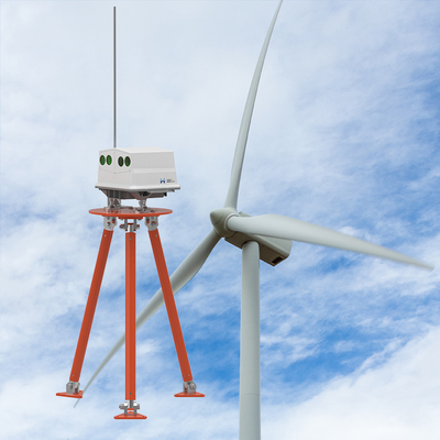 Peso do Lidar de Turbina Eólica OpticalHead ≤23kg Alcance 50m-750m MeasurementLayer 10 para Seleção de Sítios de Energia Eólica