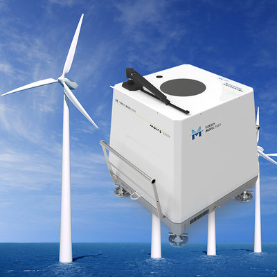 Lidar eólico offshore de melhor desempenho com alcance de direção do vento 0-360° e faixa de velocidade do vento de 0-75 m/s, 12 ou 24 camadas de medição