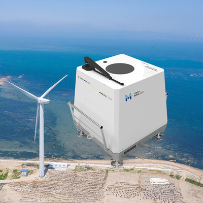 Velocímetro Doppler Laser de vento offshore Faixa de direção do vento 0-360° Medição de alta precisão Camada 12 ou 24