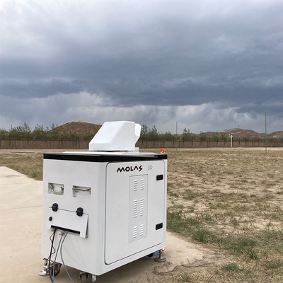 Apontando a precisão taxa da atualização da posição dos Molas 3D 2Hz do lidar do vento de um Doppler de 0,1 graus