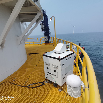 Precisão radial 0.1m/S da medida da velocidade do vento do lidar do vento 3D do DP de Profibus