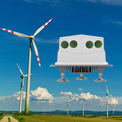 NL750 Campo eólico Lidar 50m-750m e Faixa de direção do vento -180°-180° para energias renováveis
