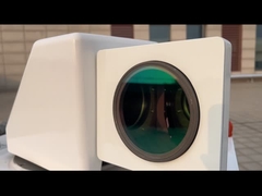 3d que faz a varredura de lidar do vento de Doppler, medida a pouca distância do mar terrestre do vento do lidar